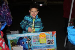 Little Boy with New Coloring Set